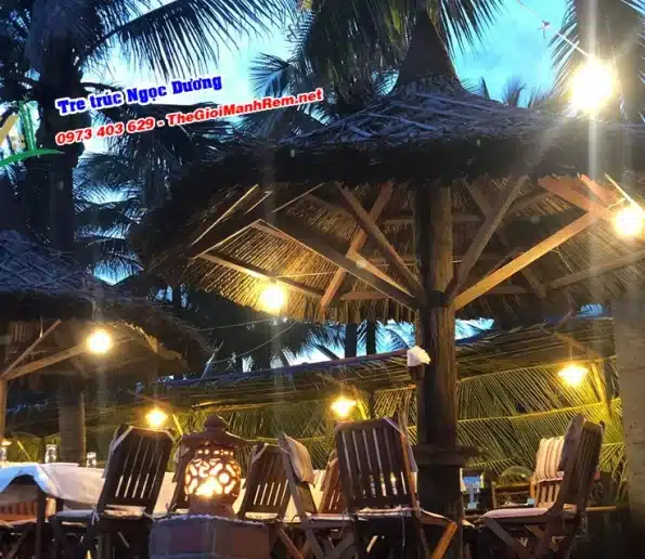 Khong gian resort xanh mat voi choi la dua 595x516